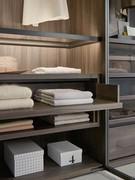 Pacific walk-in wardrobe can be customised with several internal equipment