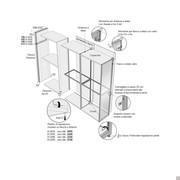 Pacific walk-in wardrobe without doors - Elements specifications