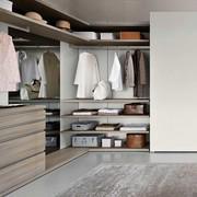 Modular wooden walk-in closet Joyce Pacific, close corner version