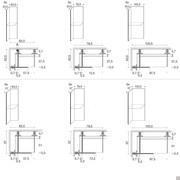 Walk-in closet Joyce Pacific - Open corner measurements and shelves