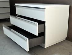 Detail of open drawers