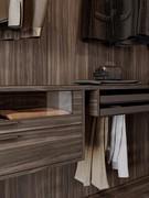 Interior equipment for Horizon Lounge walk-in closet in DC Dark melamine