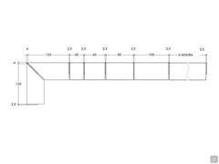 Venus Lounge walk-in wardrobe - Example of component positioning