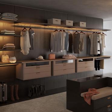 Walk in Wardrobes with Racks DIOTTI.COM