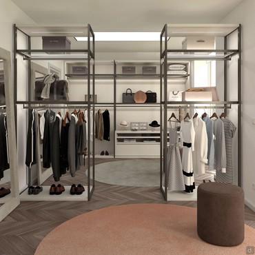 Pacific bespoke double-sided walk-in closet