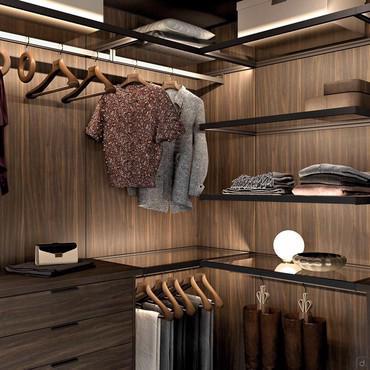 Interior equipment for Horizon Lounge walk-in closet