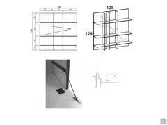 Royal 01 wall system - Specific measurements for the wall panel and sideboard