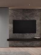 Wall panel in Laminam Grey ceramic stone