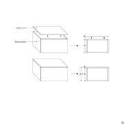 Single countertop available for models with height 98.5 cm and 146.5 cm