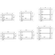 Plan drop down door cabinet - specific measurements