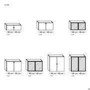 Plan wall unit - Model and Measurements (Width cm 96)