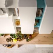 View from above of Plan wall unit with hinged door