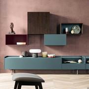 Numerous sizes available for the wall unit Plan with hinged door