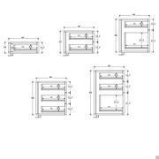 Plan cabinet with big drawers - specific measurements cm d.44