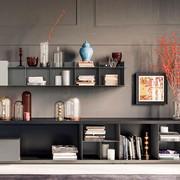 Plan Metal shelves with horizontal position and more modules together (cm 64 h.32 - cm 96 h.32) 