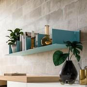 Plan Metal open shelves made in matt lacquered steel sheet