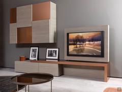 Composition in photo: wall unit 240 cm long. Measurements vary depending on the actual arrangement of base and wall units. Ash oak finish not available