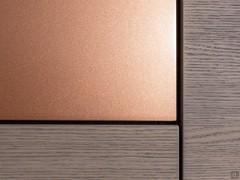 Finish combination: wood veneer Ash Oak (not available), Copper metallic lacquer