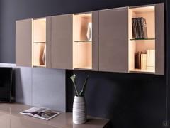 Wall units Plan Display glossy lacquered Nude