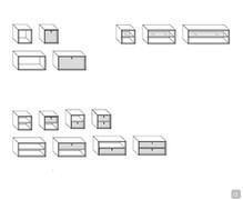 Plan square storage unit - available models