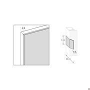 Plan flap door base - glass door