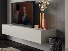 Plan flap-door base unit, perfect used suspended as a TV stand in modern-style compositions