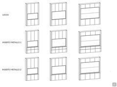 Lounge wall system - Types of front panels