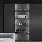 Wall panelling in Laminam ceramic stone (Grey)