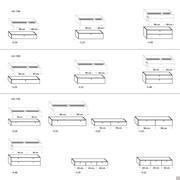 Height and Model of Plan storage element with drawers (Width cm 144 - 160 - 192)