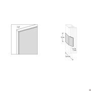 Plan cabinet with door - glass door