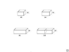 Freehand horizontal living room wall unit: dimensions with height 32 cm