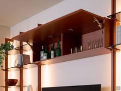 Heritage wall unit with flip or drop-down opening, customised width from 29 to 149 cm