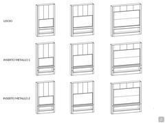 Lounge storage wall system - Type of fronts