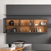 Plan Glass grey clear glass wall unit for living room