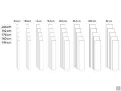 Freehand wall panels for living room sets - Modularity of the vertical panels