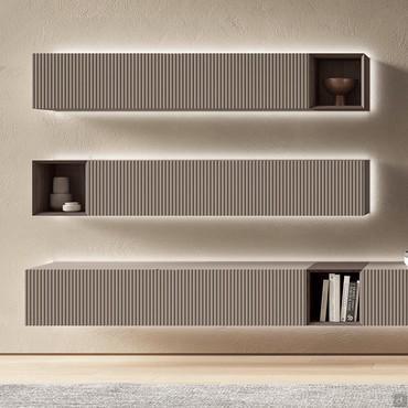 Royal wall unit with drop-down door