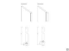 Lounge wardrobe column - Optional vertical LED bars on side panels and/or internal partitions