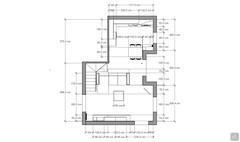 Projet d'open space, plan de la disposition des meubles      