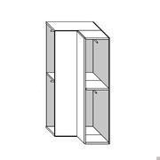 Armoire d'angle modulaire pour compositions à charnières Player