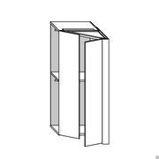 Armoire avec casier d'angle pour les compositions à charnières du joueur en modèle d'angle ou d'extrémité