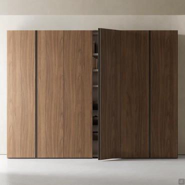 Midley Armoire sectionnelle large et peu profonde