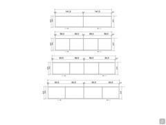 Armoire coplanaire avec gorge Deneb Lounge - modularité interne