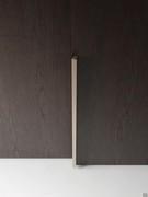 Porte coulissante Focus Wide avec poignée Minima peinte en nickel et portes en Fashion Wood