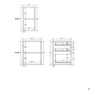 Buffet suspendu laqué Plan - Dimensions spécifiques