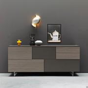 Buffet pour séjour design bicolore Georgia