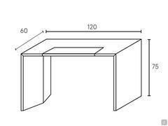 Plan et dimensions du Bureau moderne Cabo