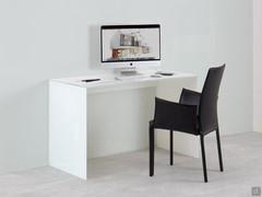 Bureau Multiglass en verre blanc