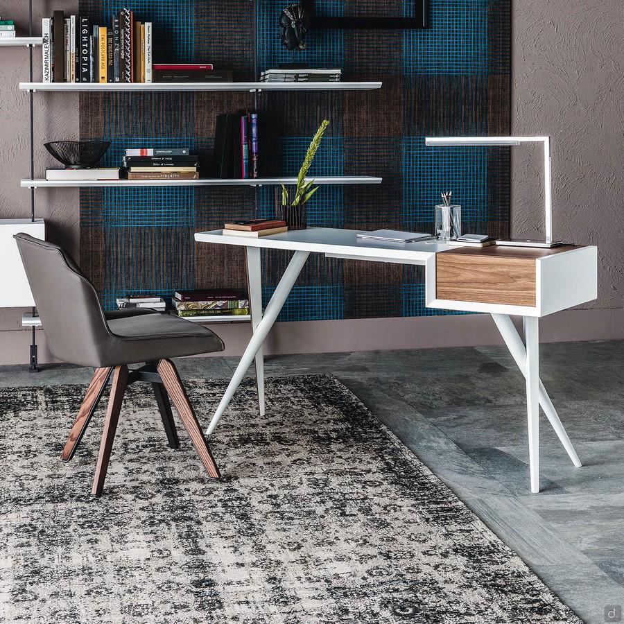 Bureau moderne avec espace de rangement Batik par Cattelan