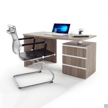 Bureau avec tiroirs sur mesure Almond