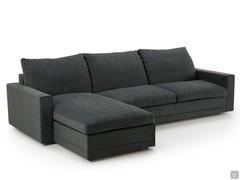 Divano lineare con chaise longue con contenitore Noah Slim